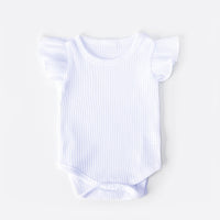 Western Style Solid Color Children's Clothing Baby Girl European And American Short Sleeve Triangle Suit