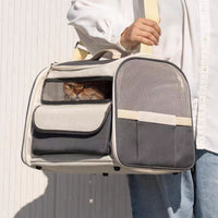 See Through Breathable Large Capacity Out Portable Pet Bag Foldable