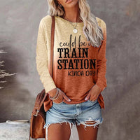Retro Casual 3D Digital-Print Fashion Womens Crew-Neck T-Shirt Top