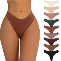 Large Seamless Invisible Women's One-piece Ice Silk Underwear