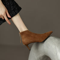 Versatile Niche-style Fashion Elastic Boots With A Stiletto Heel