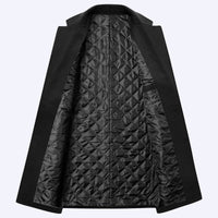 Single-breasted Woolen Coat Men's Clothing