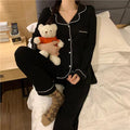 New Women's Pajamas Long-sleeve Thin Casual And Super-comfy Loungewear Set