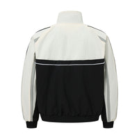 Fashion Stitching Stand-up Collar Jacket Men