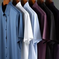 Men's Seamless Adhesive Short-sleeved Shirt