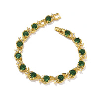 Women's Round-shaped Zircon-inlaid Bracelet