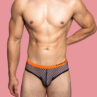 Large Mesh Breathable Summer Briefs Personalized Letters