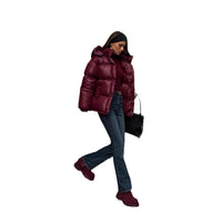 Women's Clothing Graceful Stand Collar Hooded Cotton Jacket