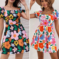 Printed Short Dress For Women