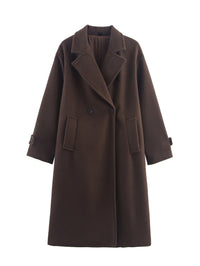 Womens Loose Elegant And Minimalist Long Coat