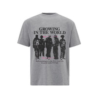 European And American People Print Short Sleeve Men