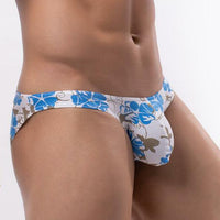 Men's Low Waist Printed Pattern Briefs