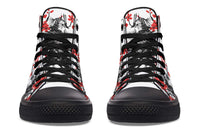 Printed Couple High-top Canvas Shoes