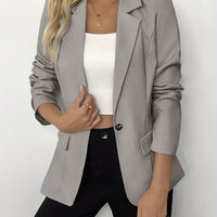 Women's Solid Color Casual Slim Fit Jacket