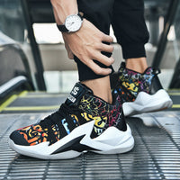 Men's White High Top Basketball Shoes