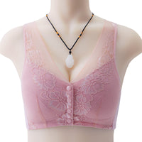 Fashion New Lace Front Buckle Women's Bra