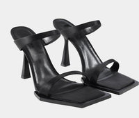 Fashion Women's Square Toe Chain Sandals