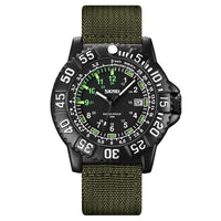 Personalized Calendar Mens Luminous Quartz Watch With A Casual Nylon Strap
