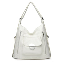 Washed Leather Shoulder Large Capacity Portable Messenger Bag