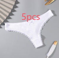 Women's Simple Solid Color Sports Breathable Lace Underwear