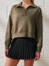 V-neck Pullover Long Sleeve Women's Clothing Fashion Casual Exercise