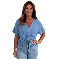 7 Length Designer-style Niche Casual Top