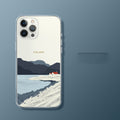 Transparent Phone Case Simple Straight Edge