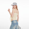 American-style Chic Bow-Knot Tube Strapless Camisole For Women Summer Sexy Short Halter Top