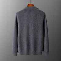 Men's Solid-Color Warm Knitted Cardigan