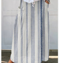 Independent Printed Skirt With Pockets