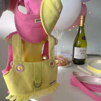 Pet Clothes Candy Color Denim Vest