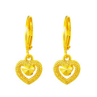 Sahajin Compassion Earrings Gold Minimalist Waterdrop Design
