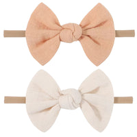 Soft Headbands Baby Girls Nylon Headband With Hair Bow Hairbands Hair Accessories For Newborn Infant Toddler Kids