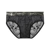 Men's Ice Silk Jacquard Briefs