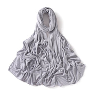 56 Colors Solid Color Modal Scarf Small Size Monochrome Jersey Veil Mercerized Cotton Scarf