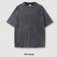 Washed Round Neck Short Sleeve Batik Children's T-shirt
