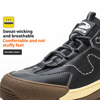 Flyknit Safety Comfortable Breathable Work Shoes