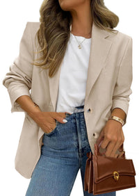 Casual Long-sleeve Coat Solid Color