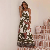 Summer New Arrival Printed Tube Dress