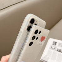 Shell Pattern Love Heart Mobile Phone Case Plastic Protective Shell