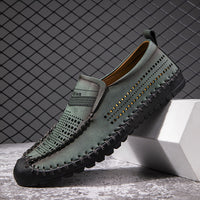 Breathable And Lightweight Outdoor Hiking Hollow Out Men's Shoes Handmade Large Casual Shoes