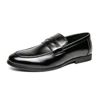 Pointed Toe Minimalist Leather Shoes In British Style