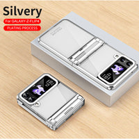 Foldable Screen Electroplating Transparent Hinge All-inclusive Drop-resistant Phone Case
