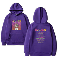 Popular Bear Letter Print Casual Hoodie Sweater