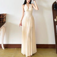 V-neck Slimming Sleeveless Dress For Women