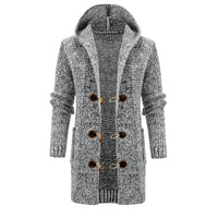 Men's Sweater European And American Style Mid-length Cardigan