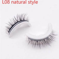 Reusable 3D Mink Lashes Natural False Eyelashes Self Adhesive Fake Glue Free Makeup Eyelash Extension Silk