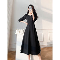 White Hepburn French Dress Girl
