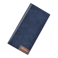 Men's Long Wallet Fashion Button Bag Thin Style