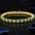 Womens Fashionable Light-Luxury Gold-Plated Zircon Bracelet